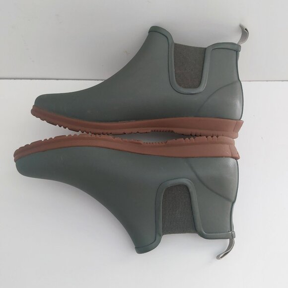 Bogs Sweet Pea Rain Boots Women’s Size 9 Sage Green Waterproof Slip On Ankle - Picture 4 of 13